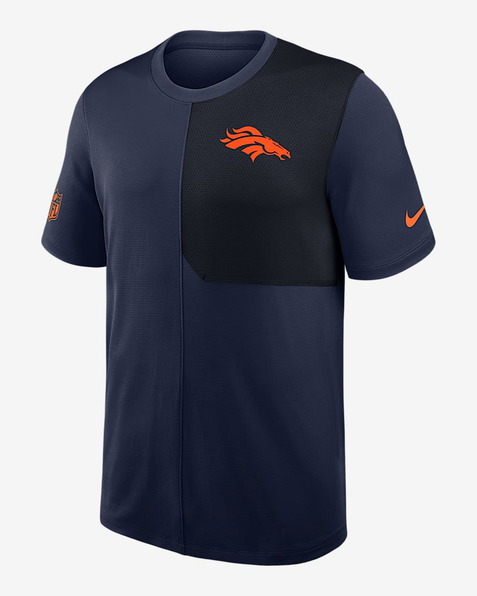 Denver Broncos Sideline Coach Men's Nike Dri-FIT NFL Top